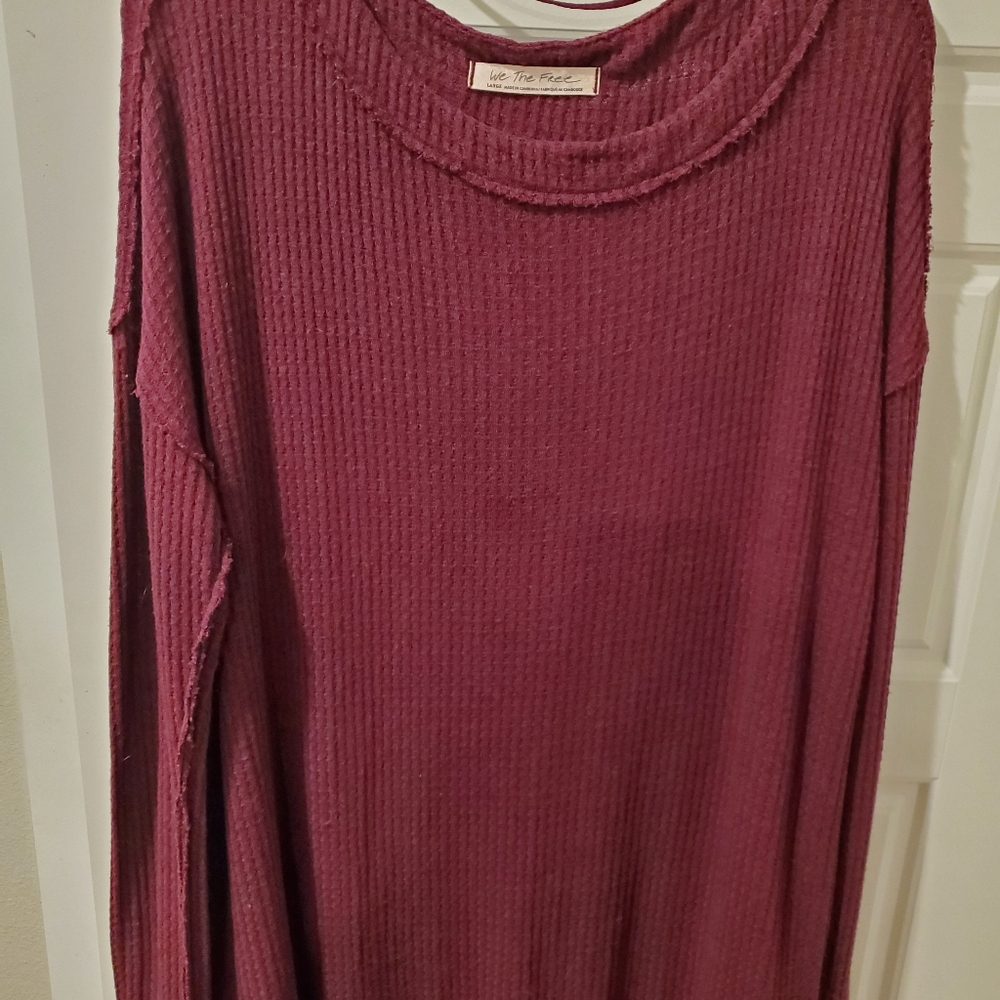 Free People long sleeve thermal top